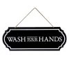 Wash Your Hands Metal Wall Sign, 6x16 -Finest Home Decoration wash your hands metal wall sign 6x16 1