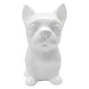 White Ceramic Frenchie Dog Figurine, 8.5" -Finest Home Decoration white ceramic frenchie dog figurine 8.5