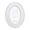 White & Gold Oval Tabletop Photo Frame, 4x6