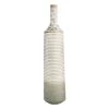 White & Gold Ribbed Floor Vase, 36" -Finest Home Decoration white gold ribbed floor vase 36