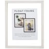 White Linear Profile Floating Wall Frame, 11x14 -Finest Home Decoration white linear profile floating wall frame 11x14 1