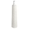 White Patterned Bottle Floor Vase, 36" -Finest Home Decoration white patterned bottle floor vase 36