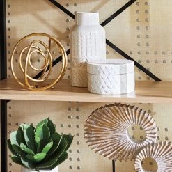 White Round Decorative Box, 6" 10 White Round Decorative Box, 6" -Finest Home Decoration white round decorative box 6 3