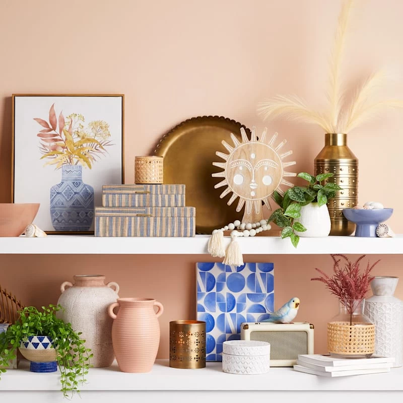 White Round Decorative Box, 6" 7 White Round Decorative Box, 6" - Image 5