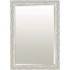 White Solid Wood Antique Wall Mirror, 30x42 -Finest Home Decoration white solid wood antique wall mirror 30x42 1