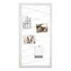 White String Collage With Clothespin Photo Clips, 20x40