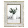 White With Gold Edge Tabletop Photo Frame, 4x6 -Finest Home Decoration white with gold edge tabletop photo frame 4x6 1