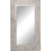 Whitewashed Wood-Look Framed Wall Mirror, 46x21 1 Whitewashed Wood-Look Framed Wall Mirror, 46x21 -Finest Home Decoration whitewashed wood look framed wall mirror 46x21 1