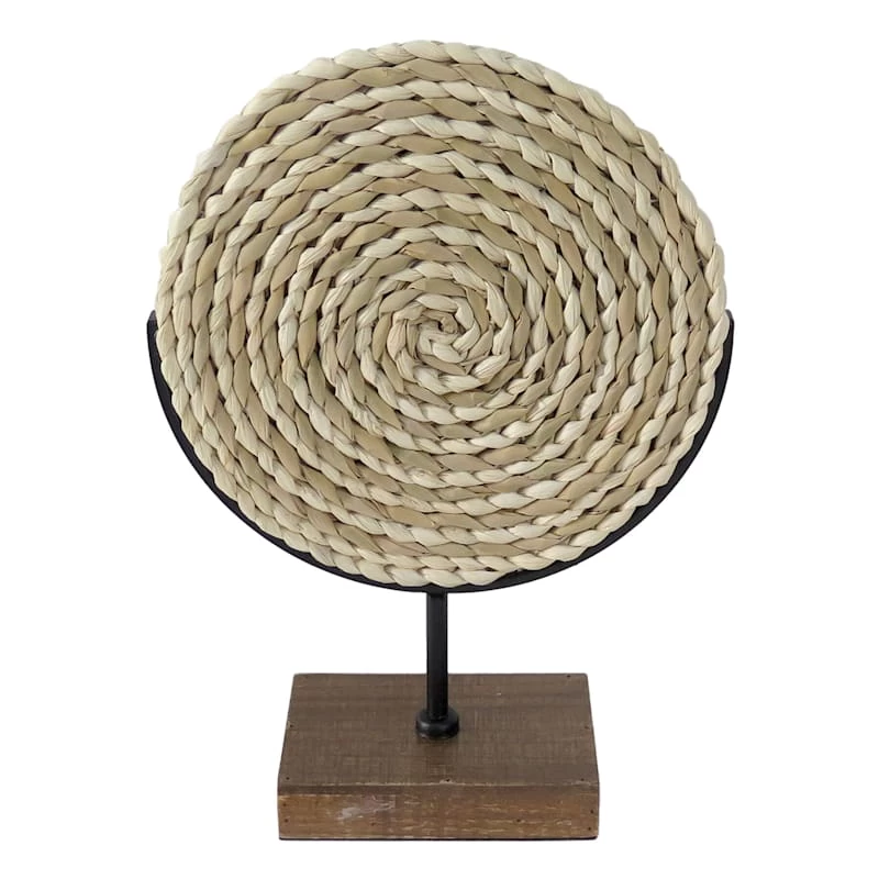 Woven Wheel Decor, 17" 3 Woven Wheel Decor, 17"
